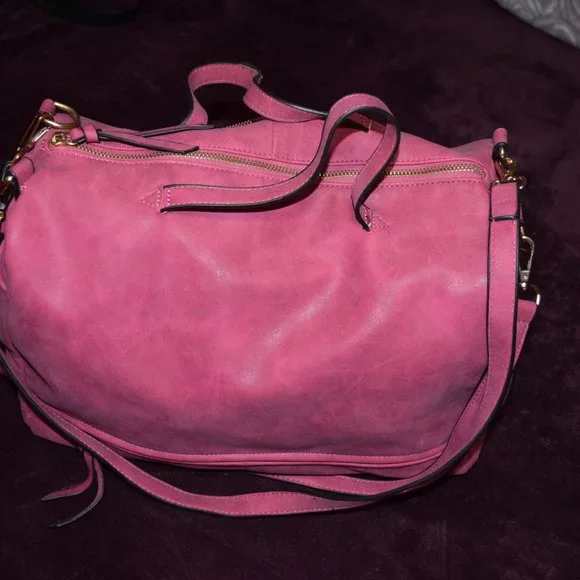 Pink Faux Leather Purse - Picture 1 of 14